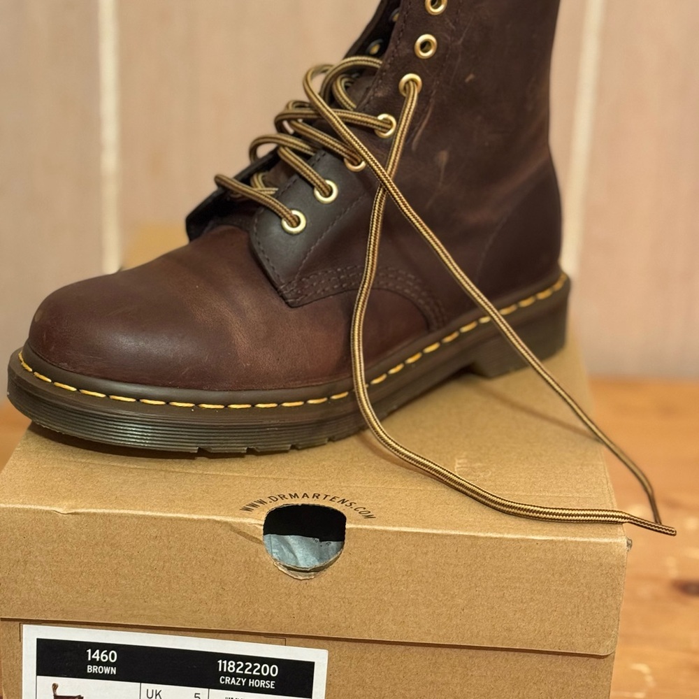 Dr. Martens Dark Brown Leather Boots